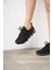 Günlük Kadın Sneaker Spor Ayakkabı Bağcıklı Triko Tırtıklı Kalın Taban Hafif Rahat Esnek Hava Alabilen 300 4