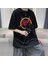 Rock Serisi Slayer Baskılı Siyah Oversize T-Shirt 2