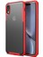 Apple iPhone Xr 6.1 Kılıf Köşe Korumalı Arkası Mat Buzlu Sert Kapak (Volks) 1