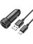 Z49 Çift USB Girişli Araç Şarj Başlık + USB To Type-C Kablo ALL-36344 1