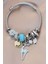 Çelik Taşlı Geyik Model Charm Bilezik 1