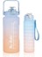 Motivasyon Su Matarası 2 Litre + 900 ml Pipetli Sticker Hediyeli 1