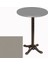 Bistro Döküm Masa (Çipa Werzalit Yuvarlak Q 60CM) - Koyu Gri 1