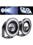 Üniversal Mercekli Angel Sis Farı Metal Su Geçirmez 76 mm Beyaz Halkalı Angel Eyes 1