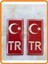 Tr Plaka Krom Sticker 2'li - Türkiye Plaka Krom Stıcker 1
