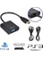 Blue Wings HDMI To VGA Çevirici Kablo - Uydu Alıcısında Kullanır-Güç Girişli Ps4 -Ps5 - Xbox 3