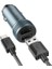 Z49 Çift USB Girişli Araç Şarj Başlık + USB To Type-C Kablo ALL-36344 5