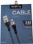 Grityy Micro USB Şarj Kablo Hasır 2,4A 2