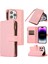 Xstepcase Apple iPhone 14 Pro Deri Cüzdan Stand Telefon Kılıfı 9 Kart Yuvaları Fermuarı Cep Rhamgus Baskılı Kabuk (Yurt Dışından) 1