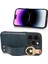 Xstepcase Apple iPhone 14 Pro Wristband Kickstand Deri Kaplama Telefon Kapağı Pc+Tpu Boyun Kayışı ile Geri Kılıf (Yurt Dışından) 3