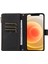 Xstepcase Apple iPhone 12/12 Pro 6.1 Fermuarı Cep Deri Koruyucu Kabuk Cüzdan Stand Telefon Kılıfı 9 Kart Yuvası (Yurt Dışından) 3