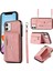 Xstepcase Apple iPhone 12 Mini 5.4 Rfıd Blooking Kart Çantası Anti Drop Anti-Drop Telefon Kasası Kickstand Pu Deri+Tpu Kapak (Yurt Dışından) 1