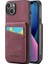 Xstepcase Apple iPhone 13 Rfıd Engelleme Pu Deri+Tpu Kickstand Cover Için Kart Tutucu Telefon Kılıfı (Yurt Dışından) 1