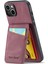 Xstepcase Apple iPhone 13 Rfıd Engelleme Pu Deri+Tpu Kickstand Cover Için Kart Tutucu Telefon Kılıfı (Yurt Dışından) 2
