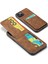 Xstepcase Apple iPhone 13 Rfıd Engelleme Pu Deri+Tpu Kickstand Cover Için Kart Tutucu Telefon Kılıfı (Yurt Dışından) 3