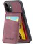 Xstepcase Apple iPhone 12/12 Pro 6.1 Kart Yuvaları Kickstand Pu Deri+Tpu Kılıfı (Yurt Dışından) 2
