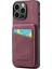 Xstepcase Apple iPhone 14 Pro Max Kickstand Telefon Kasa Kartı Tutucu Pu Deri + Tpu Kapağı (Yurt Dışından) 1