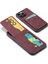 Xstepcase Apple iPhone 14 Pro Max Kickstand Telefon Kasa Kartı Tutucu Pu Deri + Tpu Kapağı (Yurt Dışından) 3