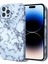 Xstepcase Apple iPhone 14 Pro Sırt Protector Için Mermer Desen Bırak-Kötü Kılıf Sabit Pc Telefon Kapağı (Yurt Dışından) 1