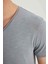 Slim Fit V Yaka Kısa Kollu Basic Tişört M4791AZ23SM 5