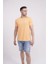 23SCTS223U Çapa Nakışlı Bisiklet Yaka Turuncu Tshirt 1