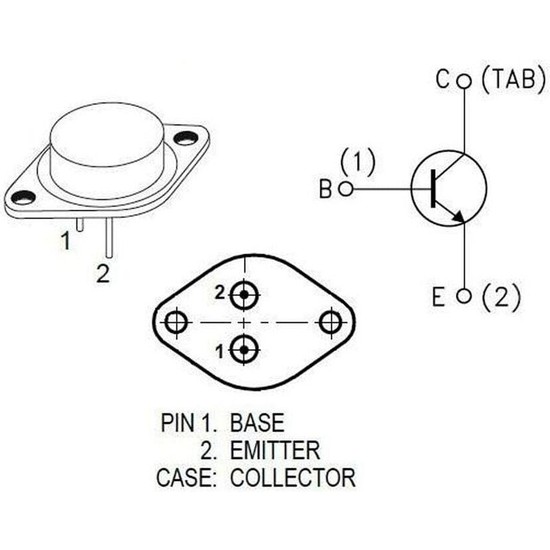 Sanec 2N3055 Transistör Bjt To-3 Npn 70V 15A Fiyatı