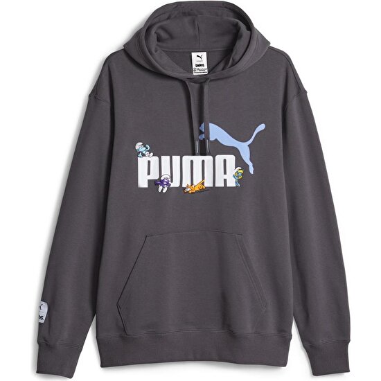 Puma x The Smurfs Graphic Hoodie Tr Erkek Sweatshirt