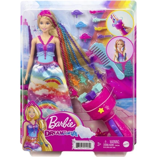 Mattel Barbie Dreamtopia Örgü Saçlı Prenses GTG00