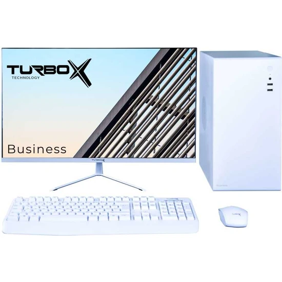 Turbox TX3617 Intel Core I7 2600 16GB Ram 512GB SSD 23.8 Inç Monitör Beyaz Freedos Masaüstü Ev Ofis Bilgisayarı