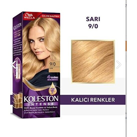 Wella Koleston Koleston Intense 9/0 Sarı Saç Boyası