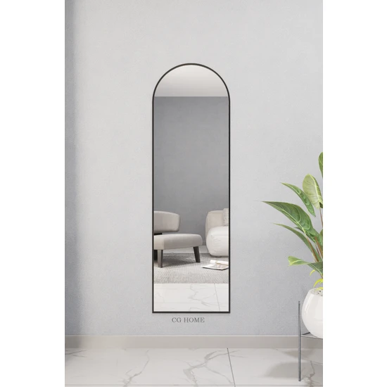 Cg Home Dekoratif Ayna Mdf Kubbeli Boy Ayna Duvar Aynası 165X45 cm