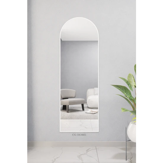 Cg Home Dekoratif Ayna Mdf Kubbeli Boy Ayna Duvar Aynası 180X60 cm