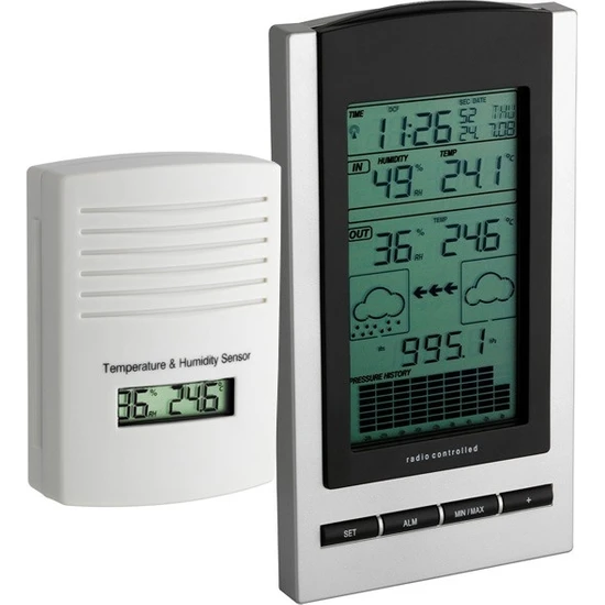TFA Dostmann Tfa 35.1083 ´gaia´ Dijital Barometre, Termometre ve Higrometre