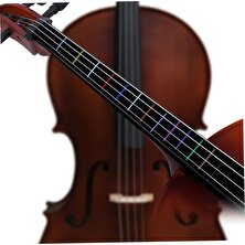 Happypotam  1-2 Keman-Nota-Etiket-Kolay Öğrenme-Sticker-Klavye-Çıkartma-Violin-Keman Aksesuar