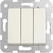 Viko Linnera / Rollina Krem Üçlü Anahtar Çerçevesiz - 90441068