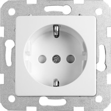 Viko Linnera Rollina Beyaz Topraklı Priz Çocuk Korumalı Çerçevesiz - 90440042