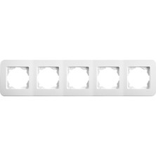 Viko Rollina Beyaz Beşli Çerçeve - 90480055