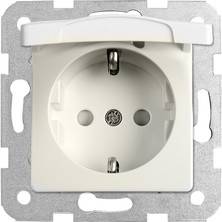 Viko Linnera Rollina Krem Kapaklı Topraklı Priz Çocuk Korumalı Çerçevesiz - 90441012