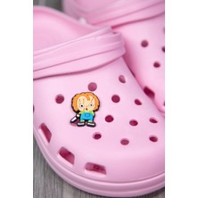 1 Adet Silikon Chucky Figür Tekli Terlik Süsü Crocs