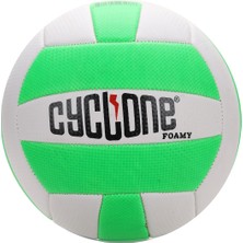 Cyclone Foamy El Dikişli Voleybol Topu Yeşil - Beyaz