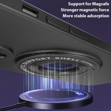 MTK Moveteck Apple Iphone 11 Pro Max Kılıf Kamera Lens Kaplama Koruyucu Manyetik Magsafe Gizli Açılır Kapanır Standlı Logo Gösterir Renkli Soft Silikon