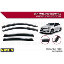 Niken Renault Clio 5 Cam Rüzgarlığı Kromlu 2020+  Niken