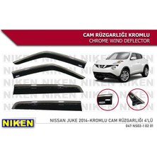 Niken Nissan Juke Cam Rüzgarlığı Kromlu 2014+  Niken