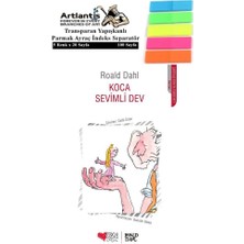 Koca Sevimli Dev Karton Kapak 1 Adet Fosforlu Transparan Kitap Ayraç 1 Paket - Roald Dahl