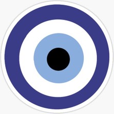 TSC Ilginç Nazar Boncuğu Sticker Duvar  Araba Yapıştırma Md4