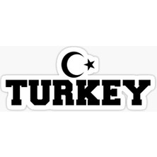 TSC Türk Bayrağı Sticker Yapıştırma 17CM Md2