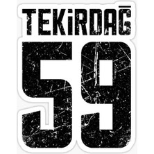 TSC 59 Tekirdağ Sticker Yapıştırma Oto Etiket 17CM