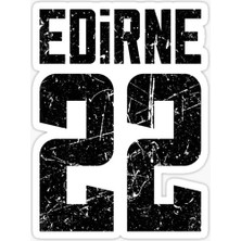 TSC 22 Edirne Sticker Yapıştırma Oto Etiket 17CM