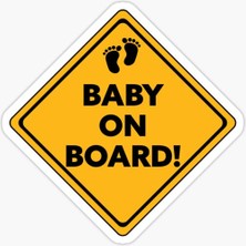 TSC Araçta Bebek Var Baby On Board Sticker Yapıştırma 19CM Md1