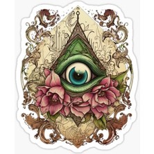 TSC Nazar Boncuğu Sticker Araba 18CM Yapıştırma Etiket MD24